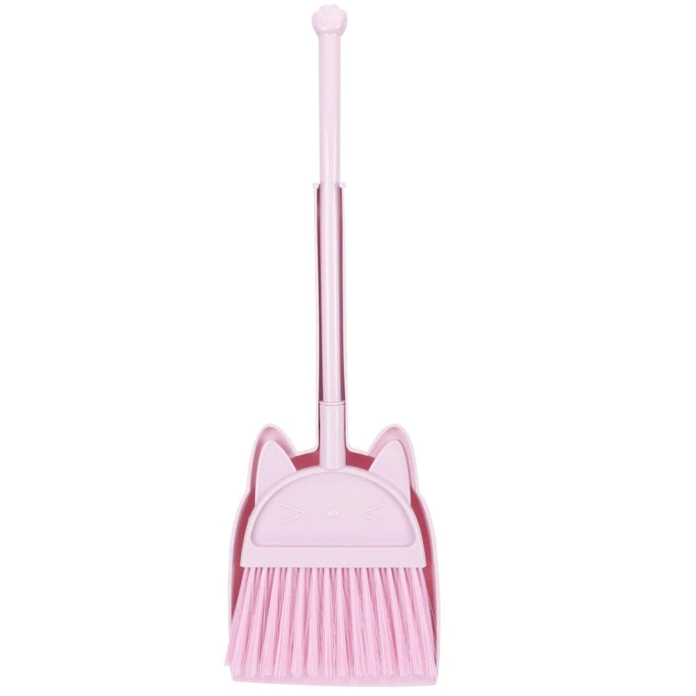 Children's Broom Set Kids Sweeping Brush Toy Toddler Classroom Cleaning Kit
