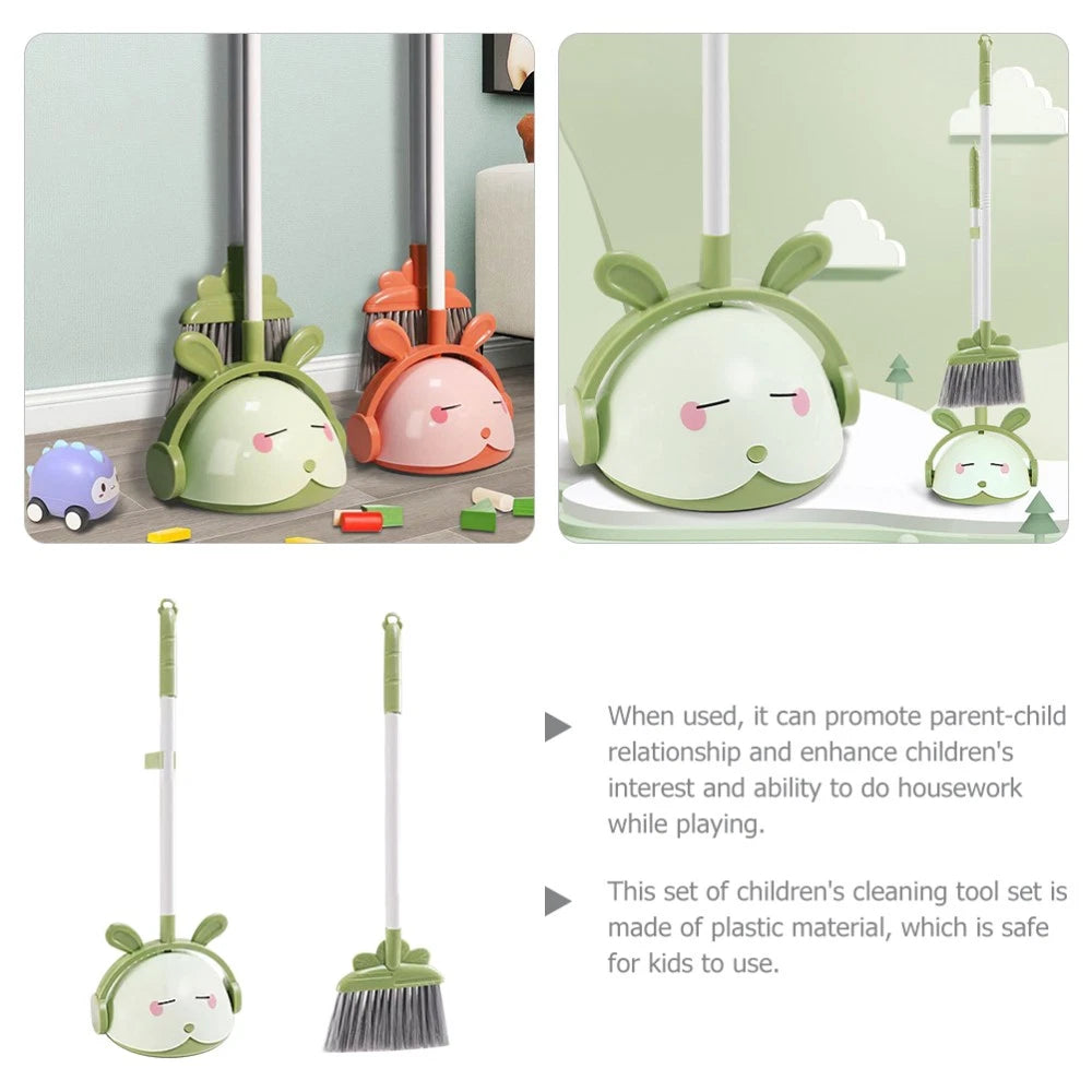 Broom Set For Kids Toddler And Dustpan Handheld Smaller With Dustpan-