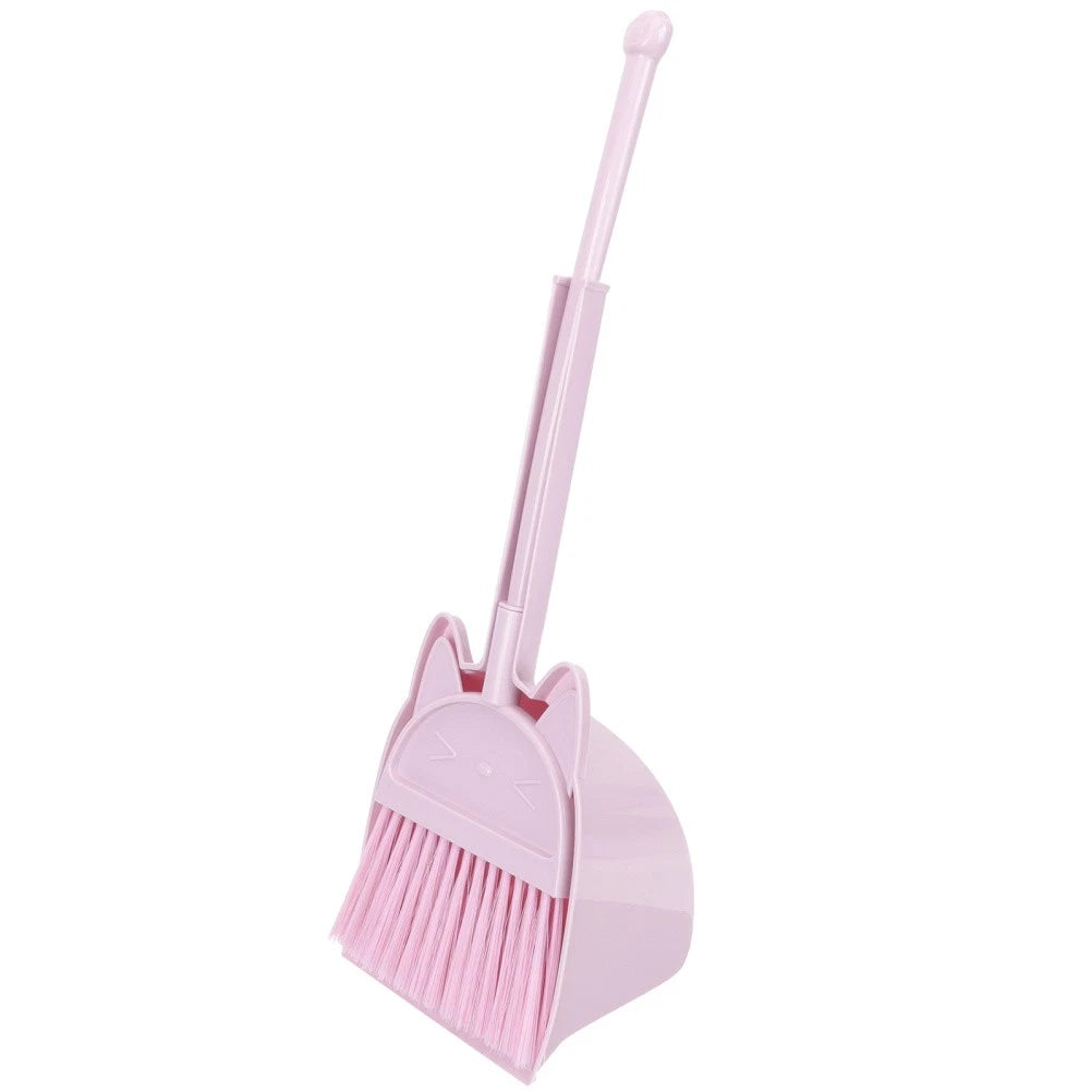 Children's Broom Set Kids Sweeping Brush Toy Toddler Classroom Cleaning Kit