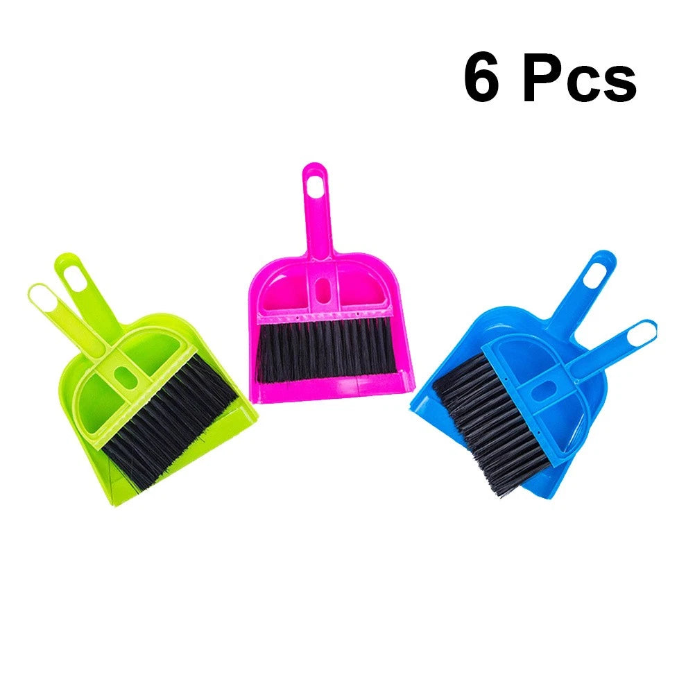 6 Sets Keyboard Cleaning Small Cleaning Brush Desktop Mini Broom-