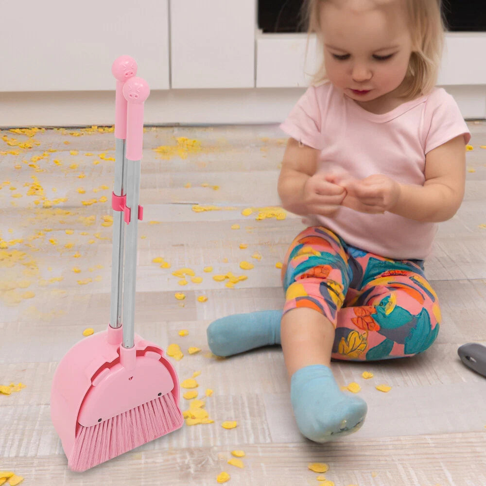 Broom Set For Kids Home Childrens Broom And Dustpan Baby Toddler-