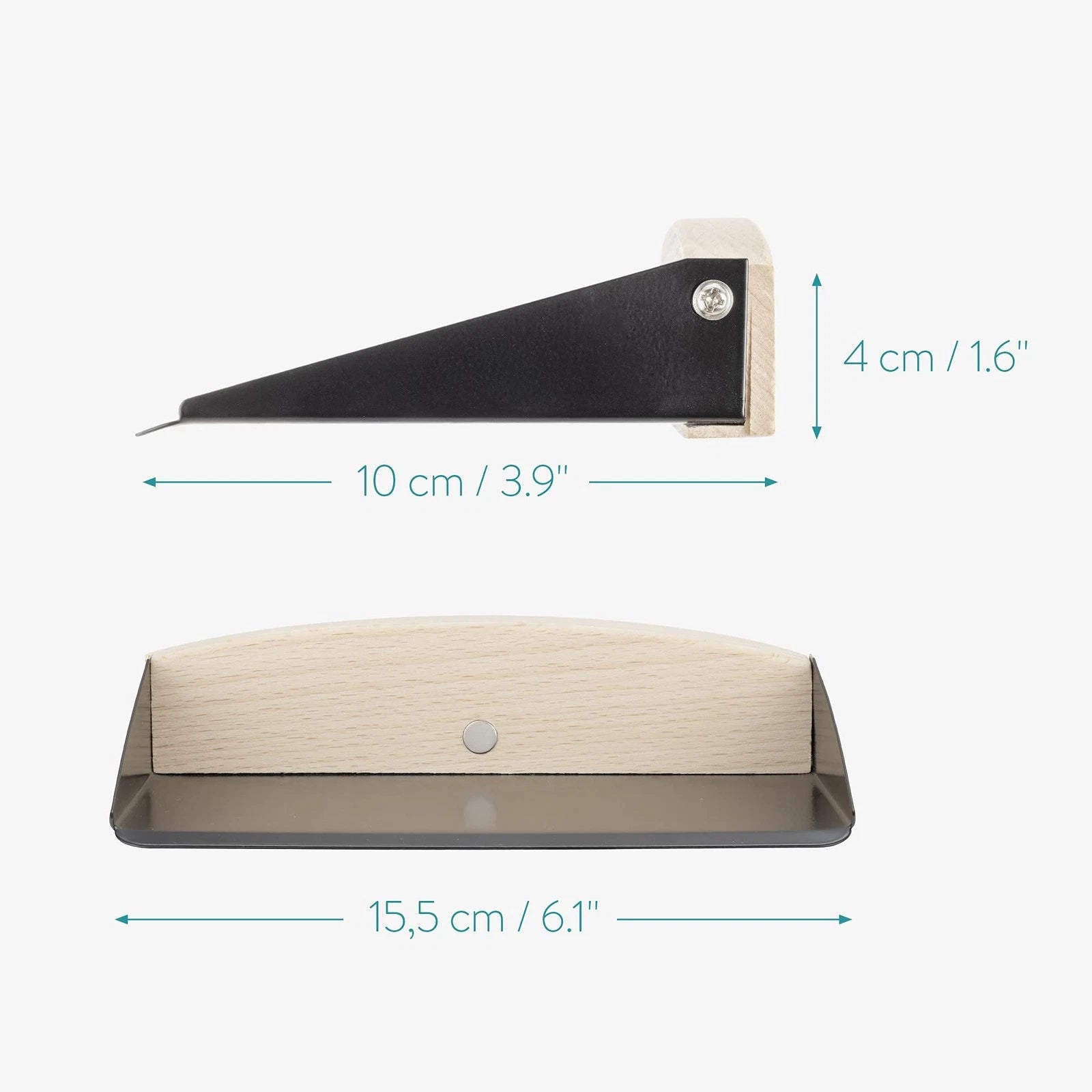 Small Dustpan and Brush Set - Wooden Mini Dust Pan Brush for Sweeping Table T...