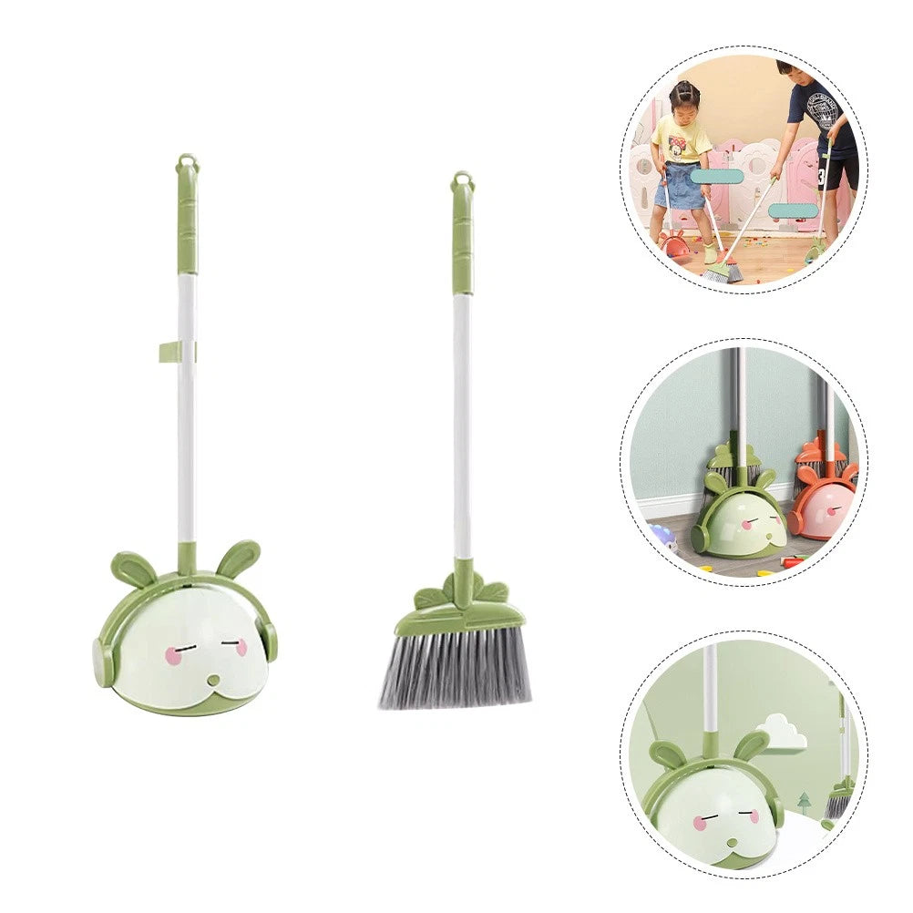Broom Set For Kids Toddler Small Cleaning Scoop Gloomy Stack Cute-