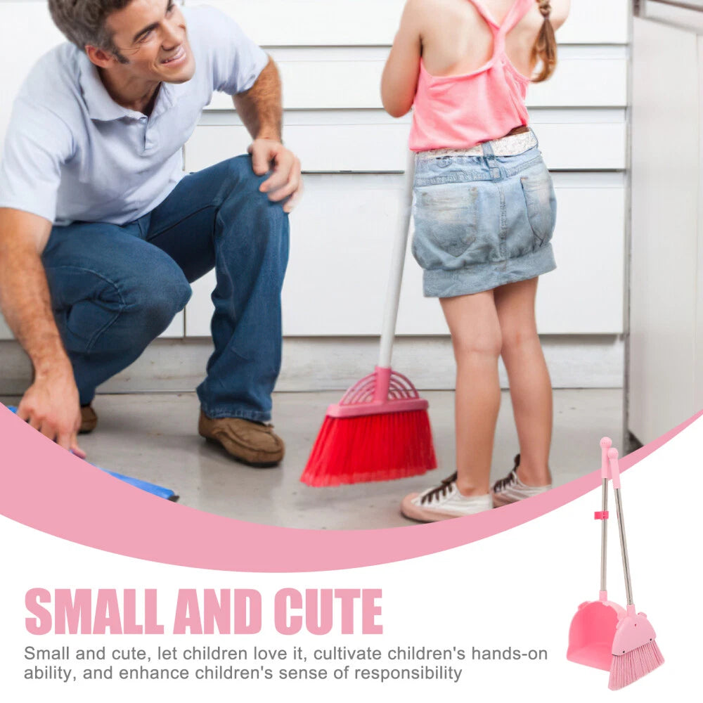 Broom Set For Kids Children Household Broom Dustpan Playset And Toddlers-