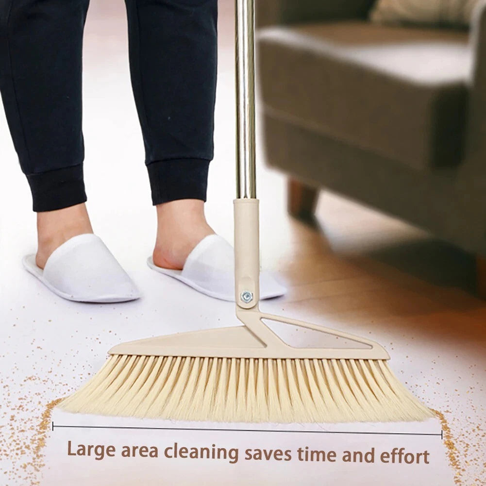 Foldable Dustless Long Handle Dustpan Broom Dustpan Suit Accessories Set New