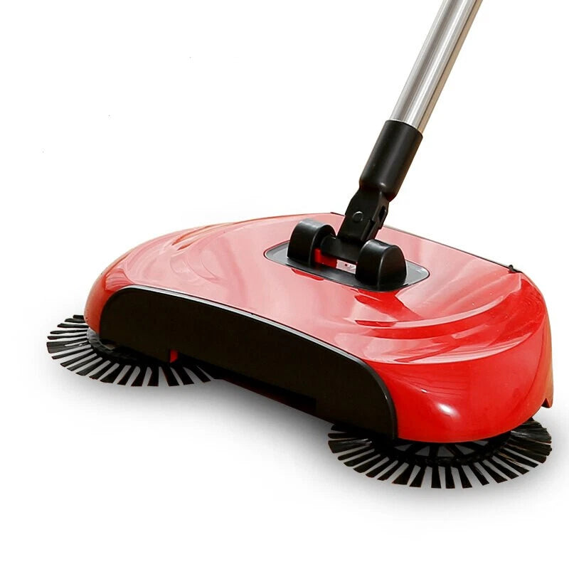 Hand Push Home Sweeper Floor Broom Carpet Outdoor Automatic Cleaner Dust Mop Set