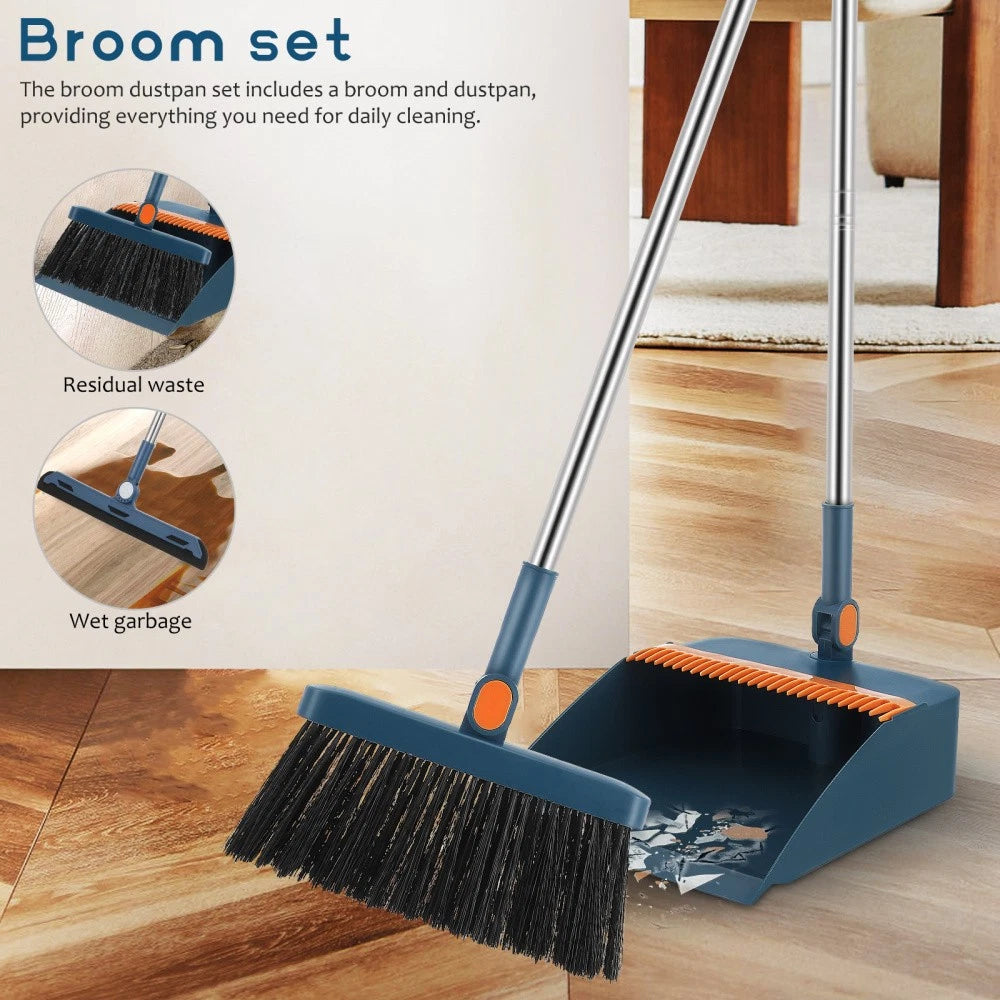 Broom Set Folding Broom Set Dad Smaller With Dustpan For Sweeping-
