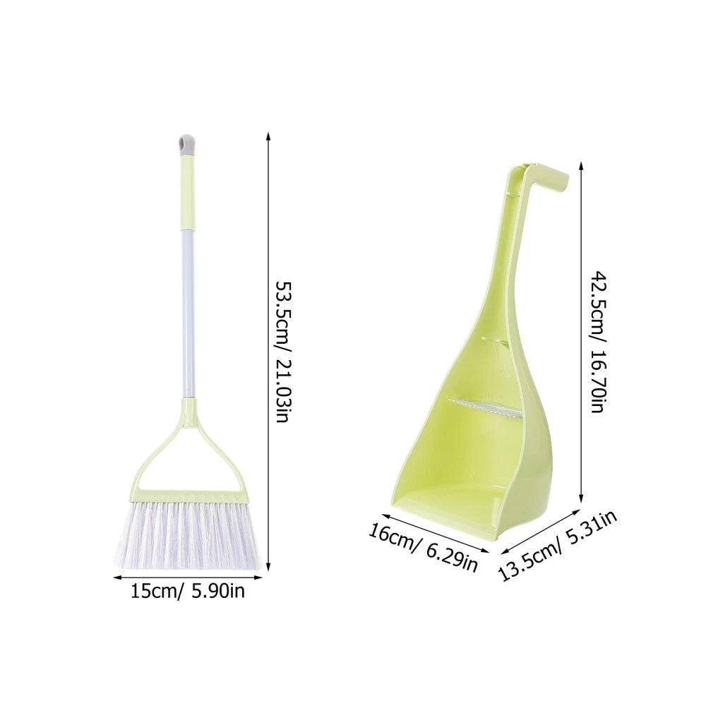 Children's Broom Set Baby Kids Cleaning Accessories Dustpan and Kit