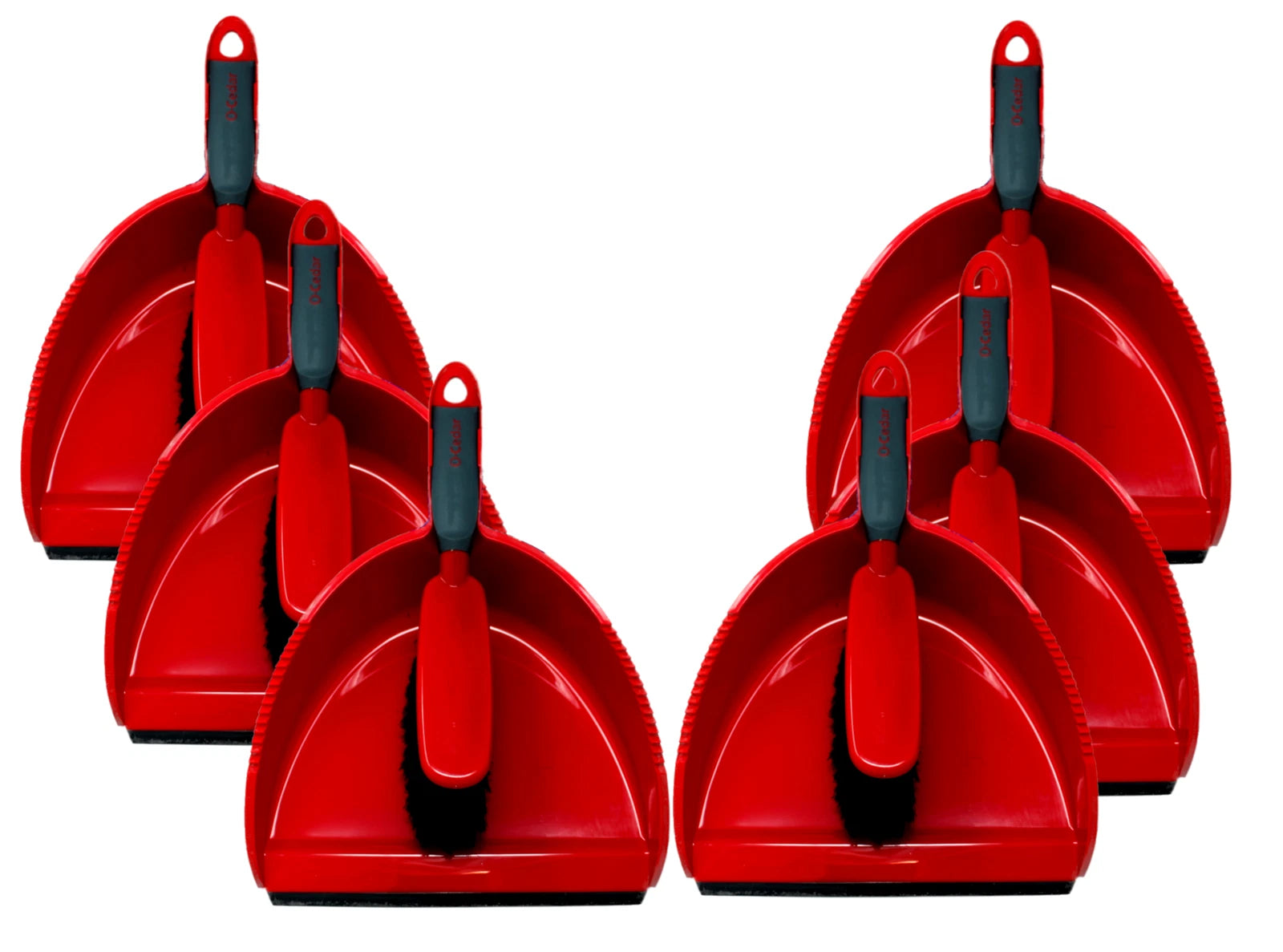 O-Cedar Snap-On Dust Pan & Brush Set - 6 Pack