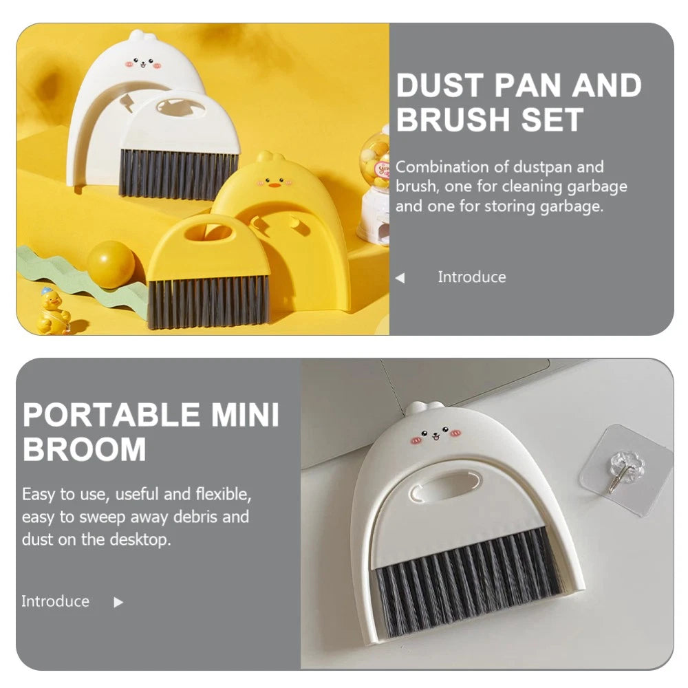 Mini Dustpan Set Baby Child Small Broom With Table Cleaning Brush And-