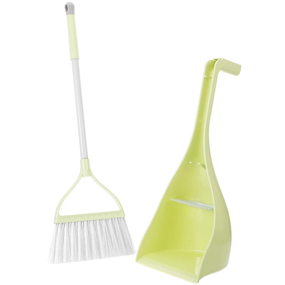 Children's Broom Set Toddler Kids Cleaning Accessories Dustpan for