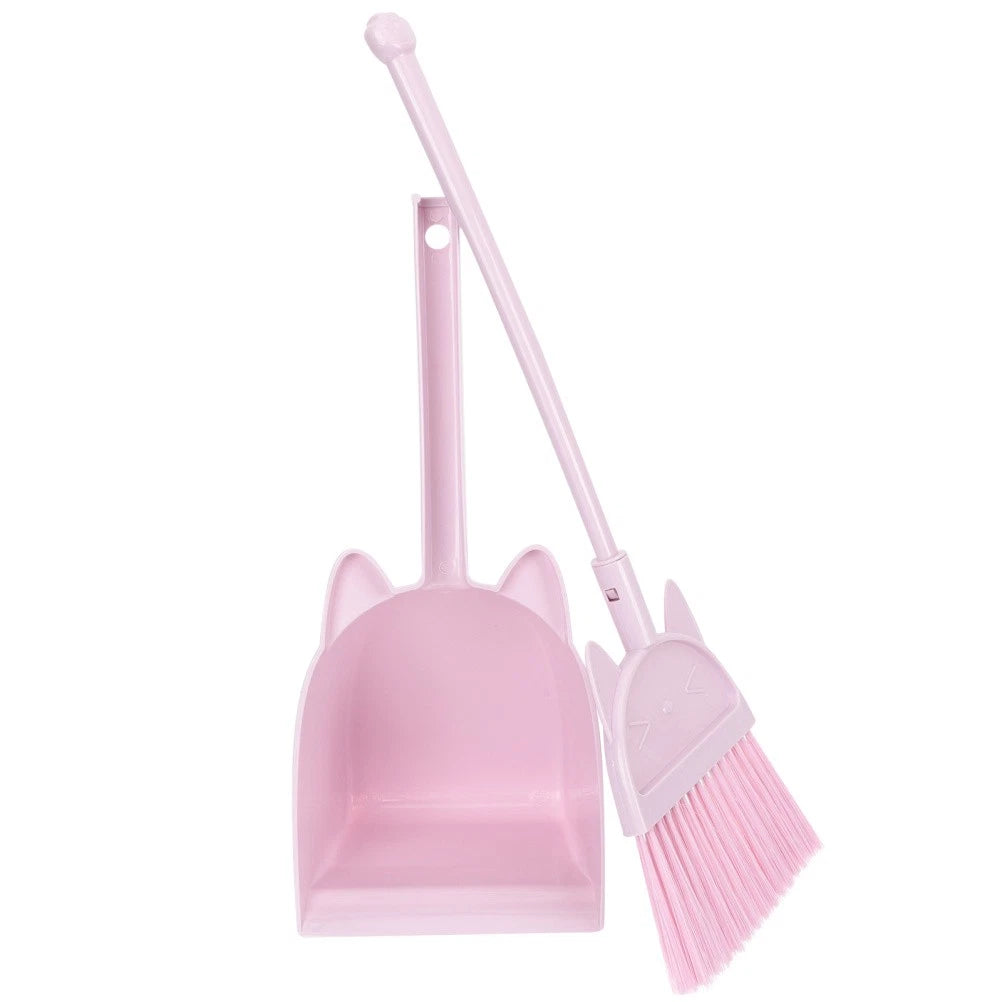 Children's Broom Set Kids Sweeping Brush Toy Toddler Classroom Cleaning Kit