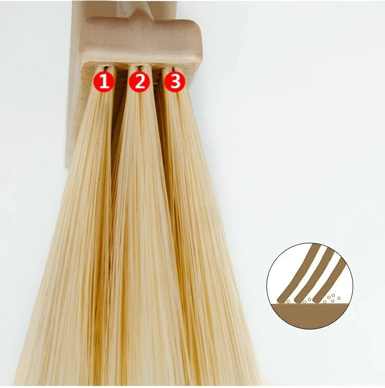 Foldable Dustless Long Handle Dustpan Broom Dustpan Suit Accessories Set New