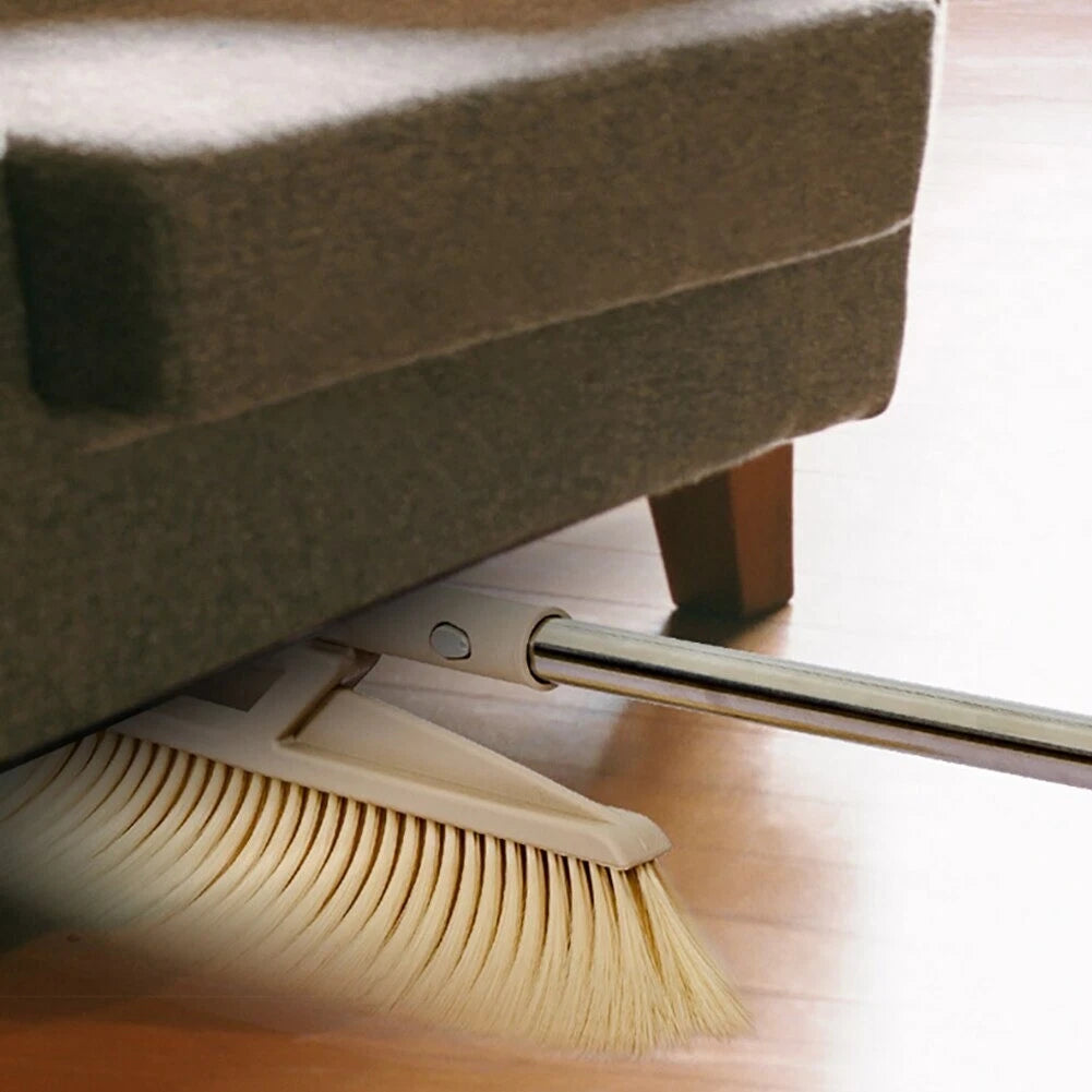 Foldable Dustless Long Handle Dustpan Broom Dustpan Suit Accessories Set New