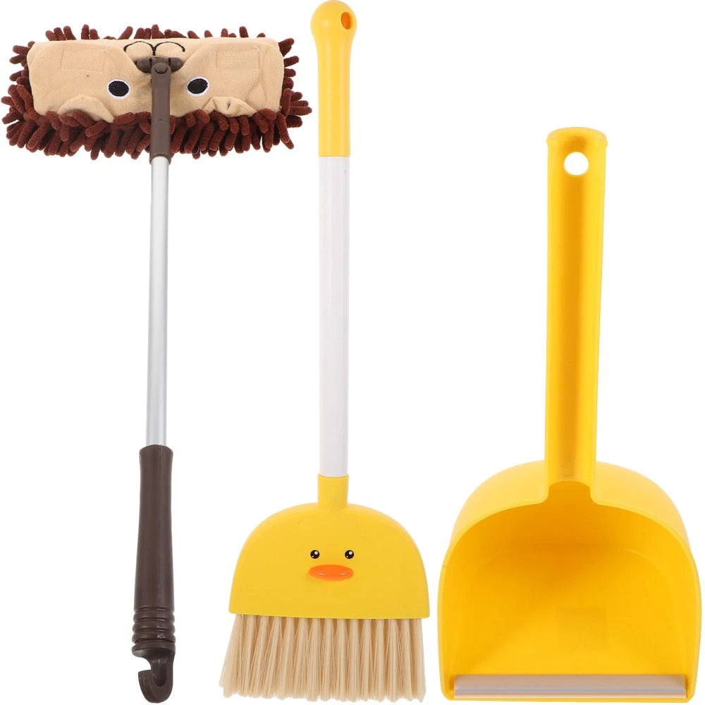 Small Broom Mop Set Child Toddler Cleaning Kits Household Supplies