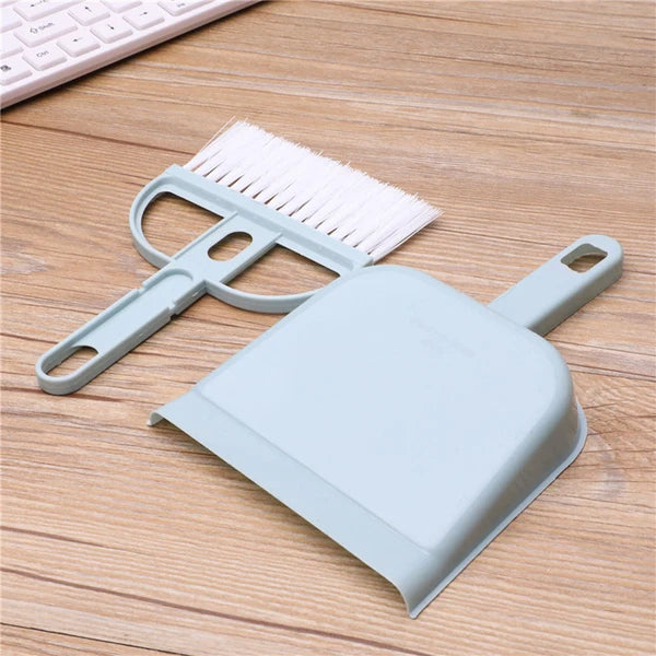 Small Mini Whisk Broom And Dust Pan Set Ergonomic Handle Kids Heavy Duty Durable