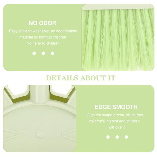 Children's Broom Set Toddler Small and Dustpan Kids Cleaning Kit