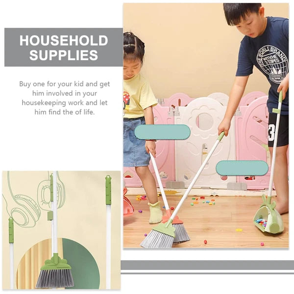 Broom Set For Kids Toddler And Dustpan Handheld Smaller With Dustpan-