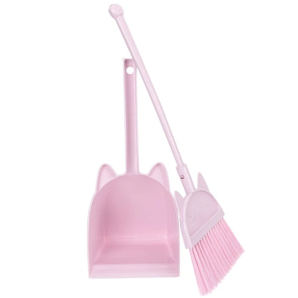 Children's Broom Set Toy Cleaning Toddlers Childs Dustpan Brush Small