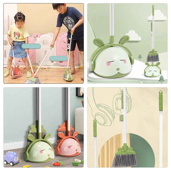Broom Set For Kids Toddler And Dustpan Handheld Smaller With Dustpan-