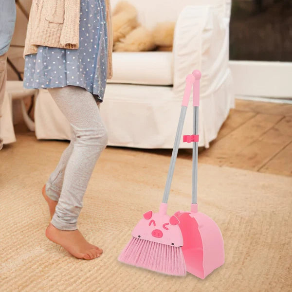 Broom Set For Kids Home Childrens Broom And Dustpan Baby Toddler-