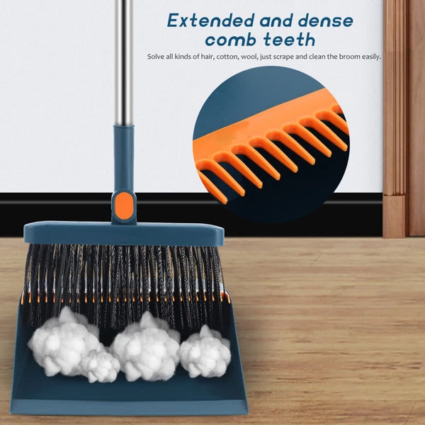 Indoor Cleaning Folding Broom Set Dad Office Collapsible And Dustpan-