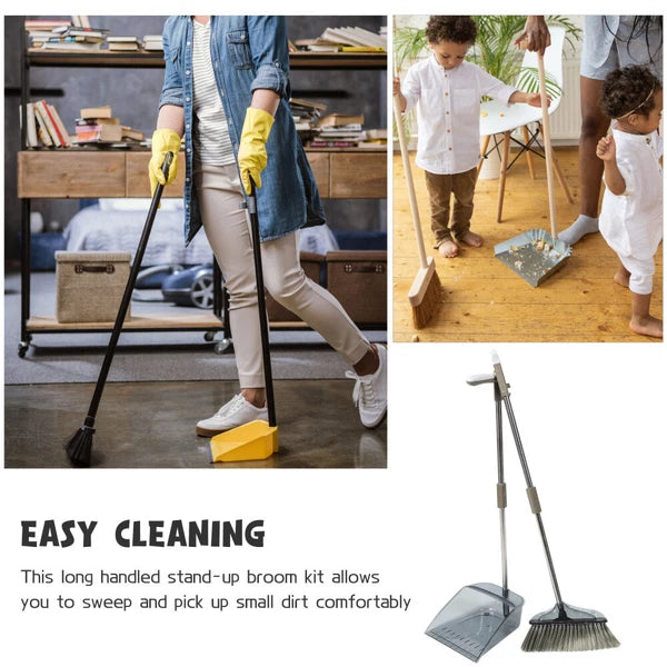 Soft Broom Sweeping Office Travel Home Cleaning Dustpan Hand Sweeper And-