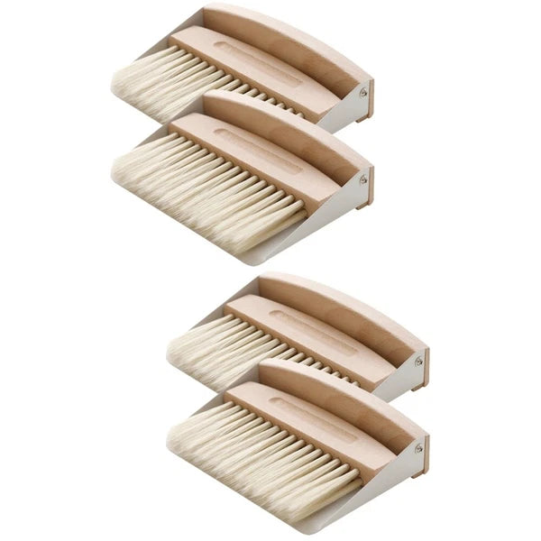 Set of 2 Mini Broom Dustpan Cleaning Desktop Small Computer Brush