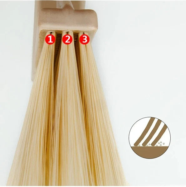 Foldable Dustless Long Handle Dustpan Broom Dustpan Suit Accessories Set New