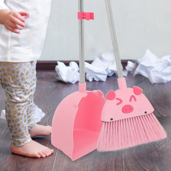 Broom Set For Kids Home Childrens Broom And Dustpan Baby Toddler-