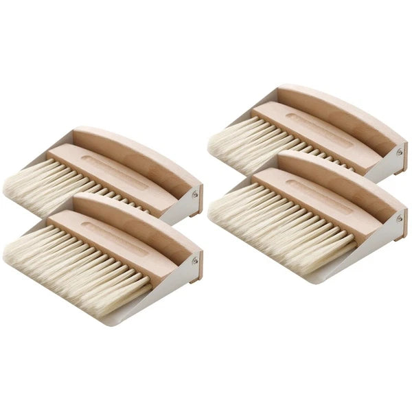 Set of 2 Mini Broom Dustpan Cleaning Desktop Small Computer Brush
