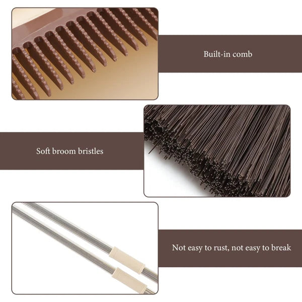 Broom Dustpan Set Office Household Cleaning Supply Plastic Broom-