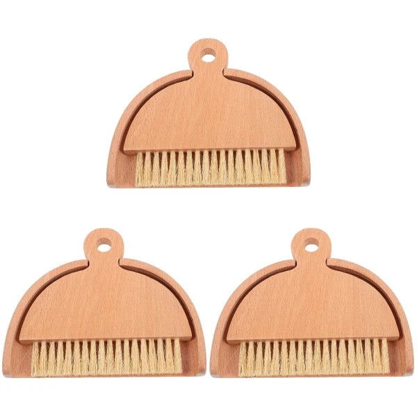 Set Of 3 Detail Brush Dustpan And Small Cleaning Brush Child-