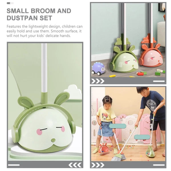 Broom Set For Kids Toddler And Dustpan Handheld Smaller With Dustpan-