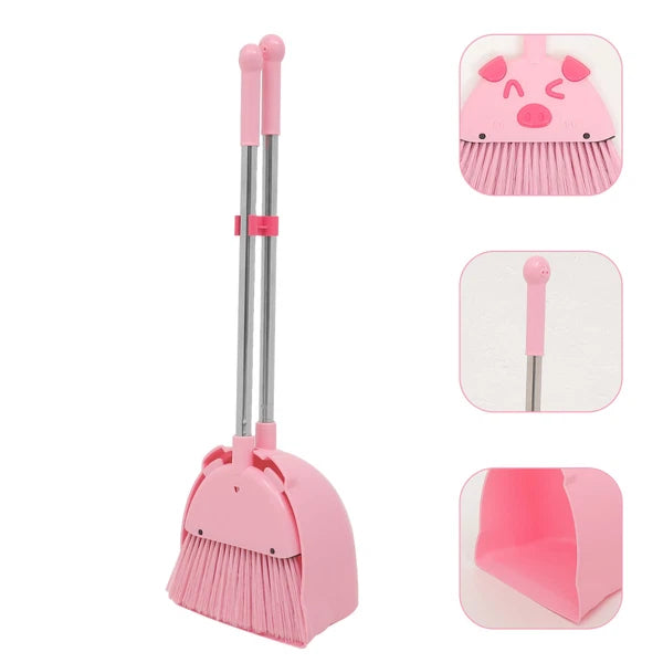 Broom Set For Kids Children Household Broom Dustpan Playset And Toddlers-