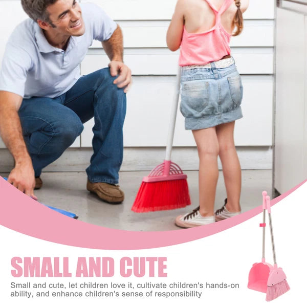 Broom Set For Kids Children Household Broom Dustpan Playset And Toddlers-