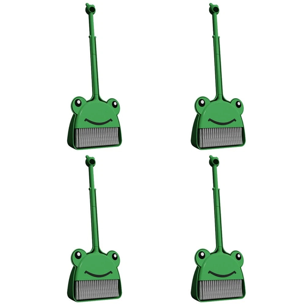 4 Sets Broom And Dustpan Set For Kids Nursery Cleaning Toys-