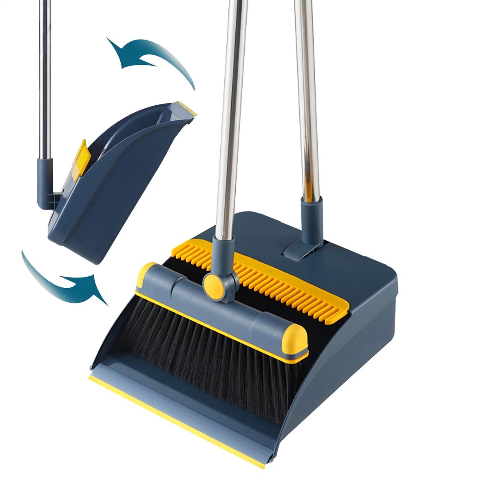 1pcs Broom and Dustpan Set for Home Broom Rotating Head Dustpan