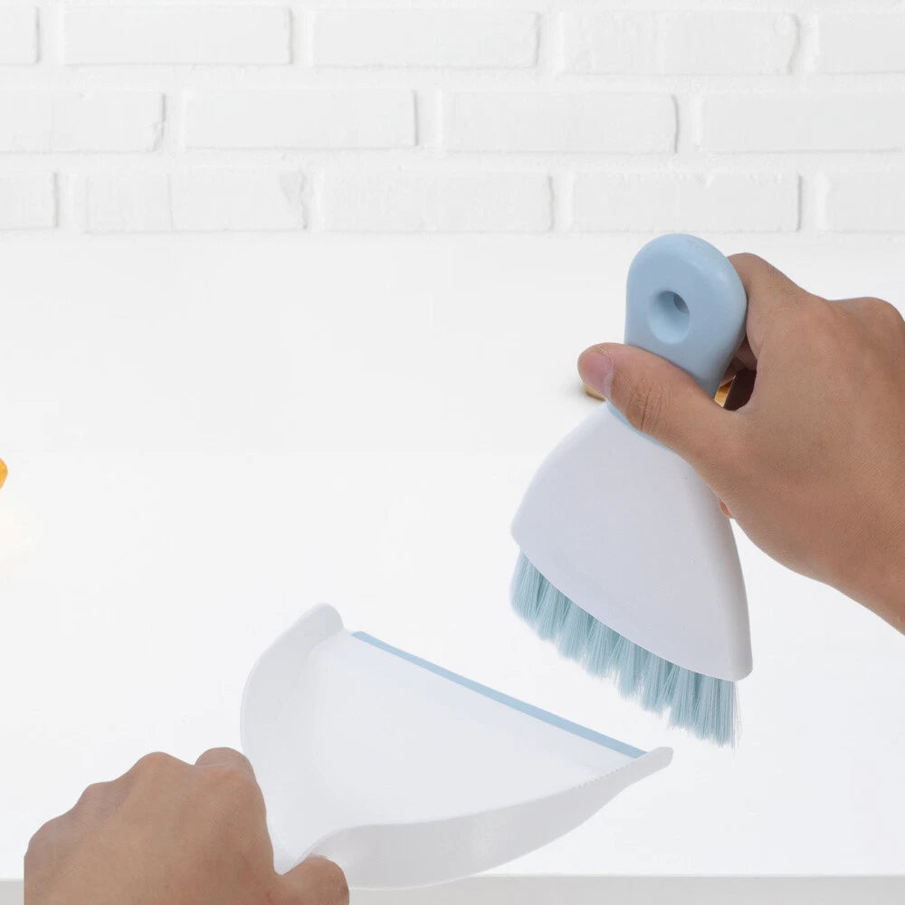 2 Piece Mini Dustpan and Brush Set, 4 Piece Small Broom and-