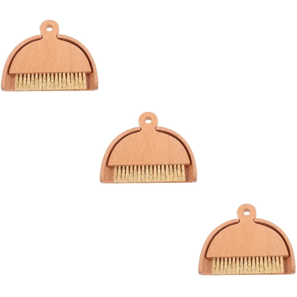 3 Sets Keyboard Cleaning Broom, Dustpan, Table Brush Set, Dining Table,-