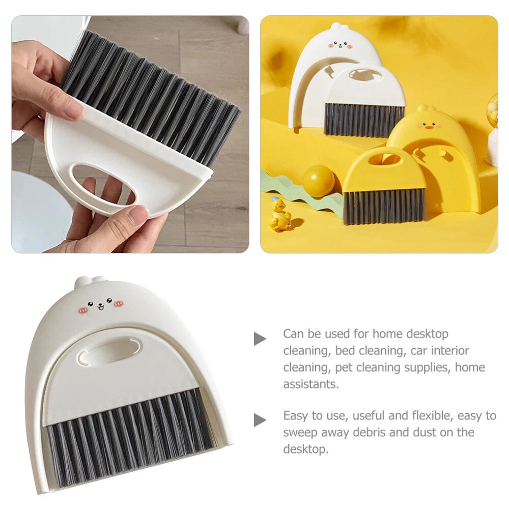 3 Sets Mini Dustpan Set Broom And Portable Mini Broom Baby-