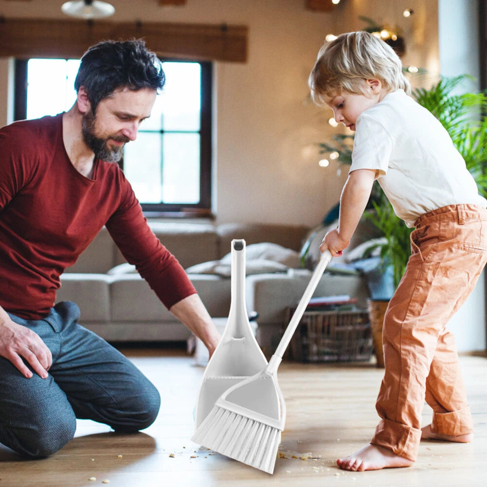 2 Sets Small Broom Dust Pan Portable-