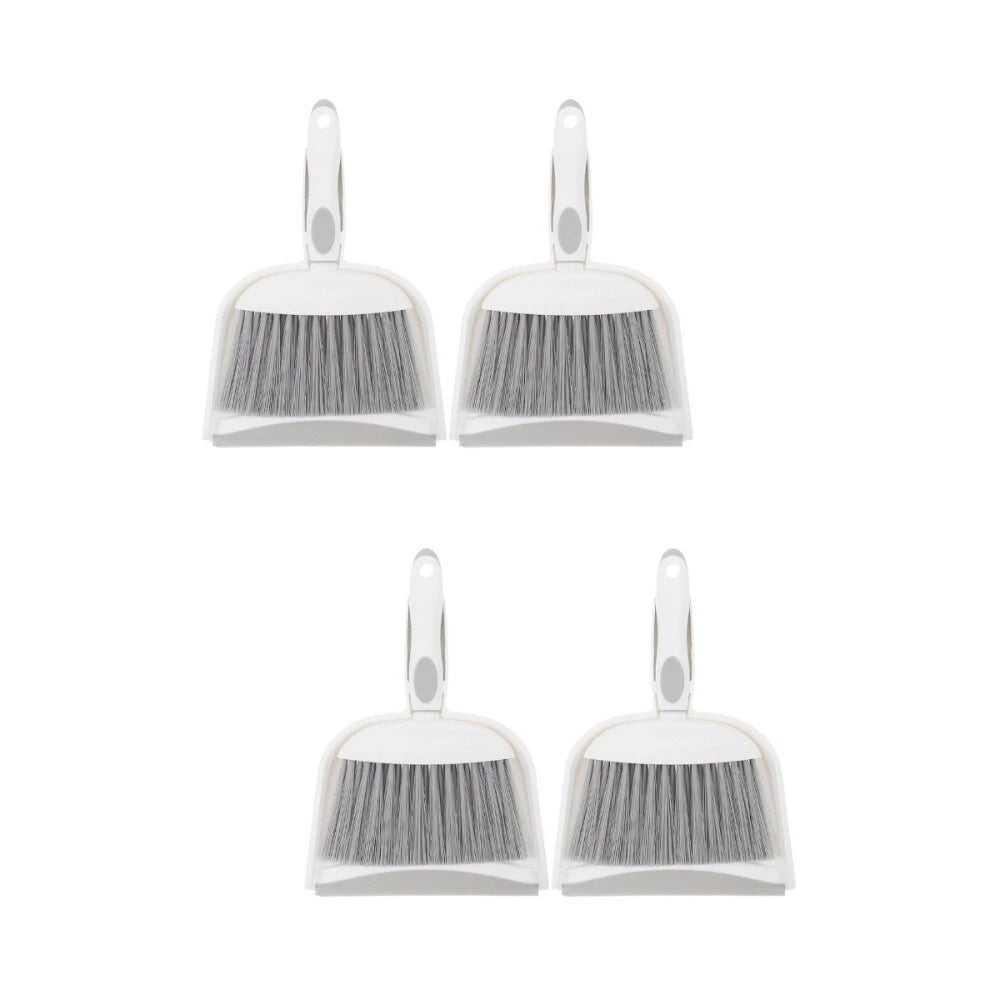 2 Sets Mini Dustpan and Brush Set, Small Broom and Dustpan,-