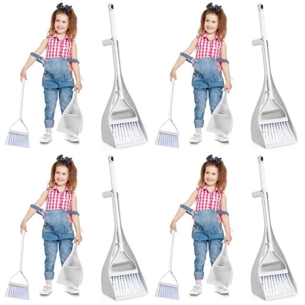 4 Sets Small Broom Dust Pan Portable-