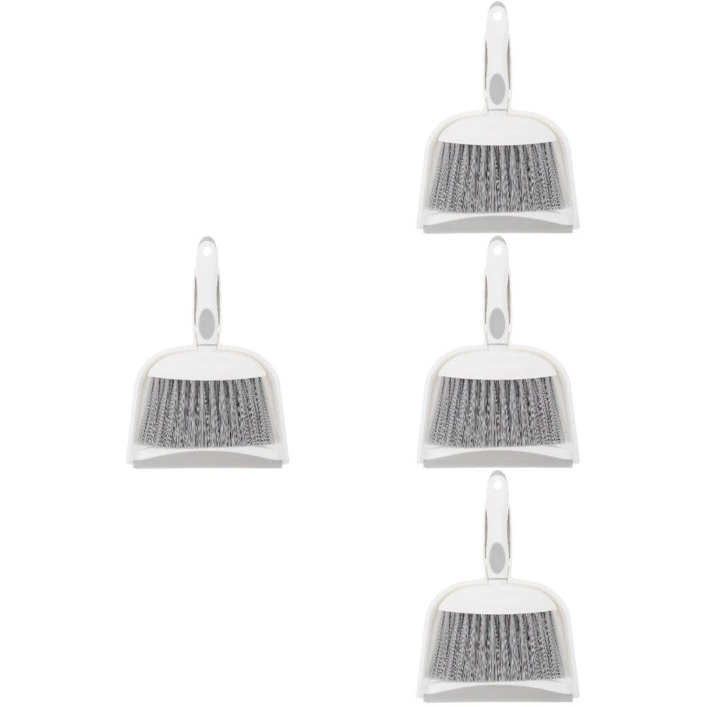 4 Sets Table Cleaning Brush and Dustpan Set, Small Broom for Home-