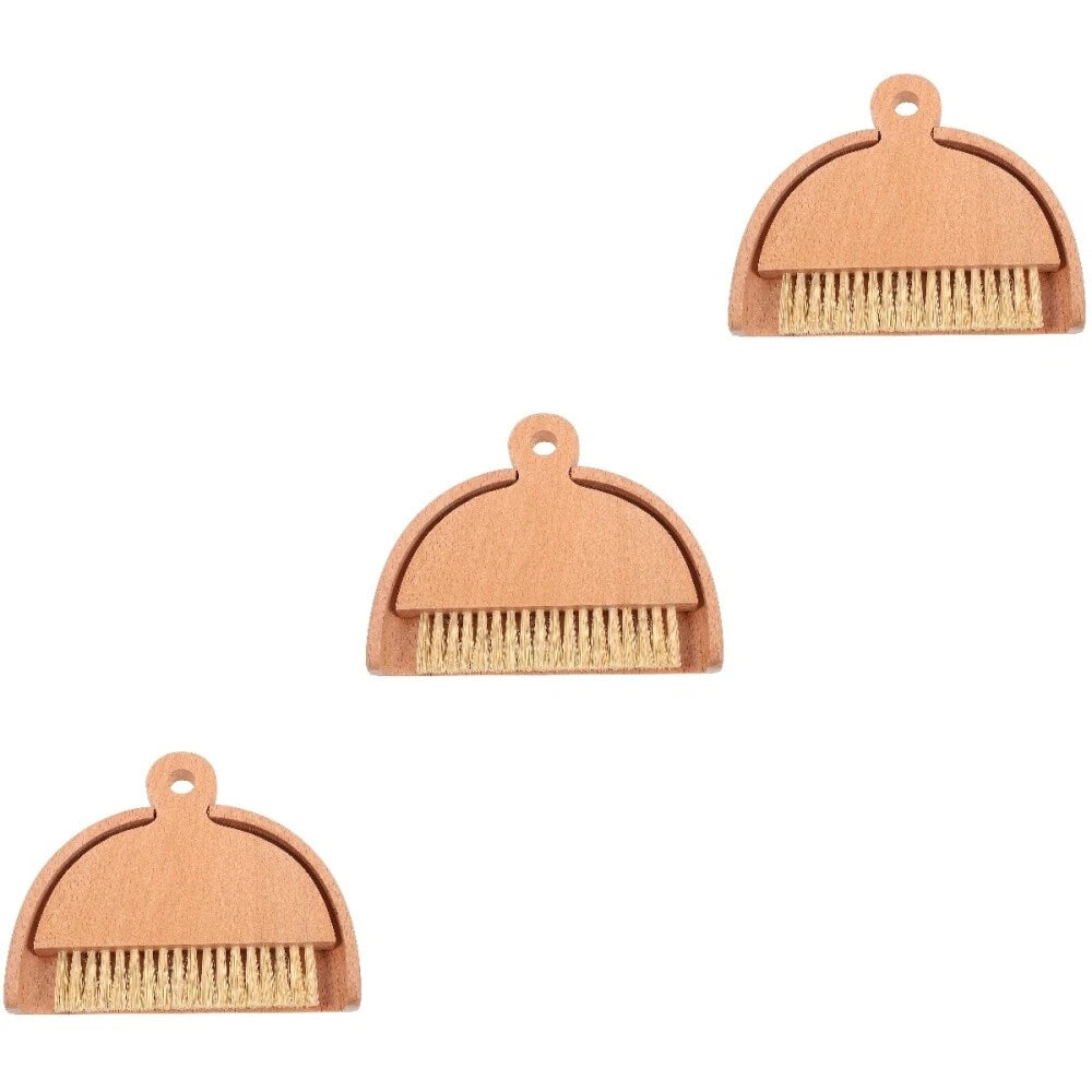 3 Sets Keyboard Cleaning Broom, Dustpan, Table Brush Set, Dining Table,-
