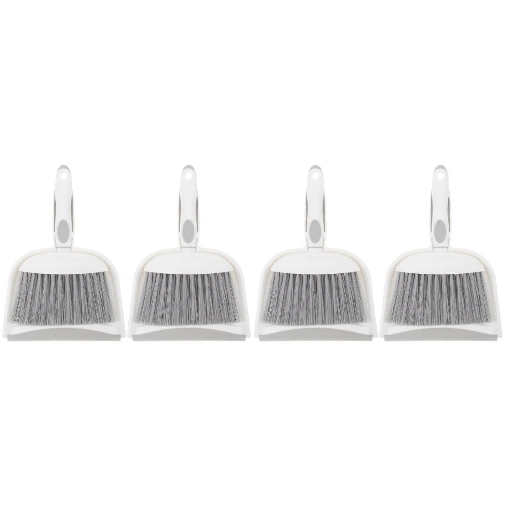 2 Sets Mini Dustpan and Brush Set, Small Broom and Dustpan,-