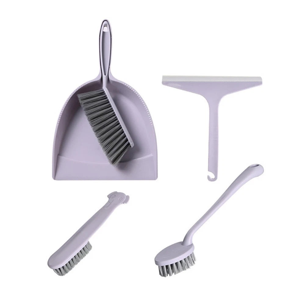 3 Pieces Broom Dustpan Child Brush for House Mini Cleaning Table