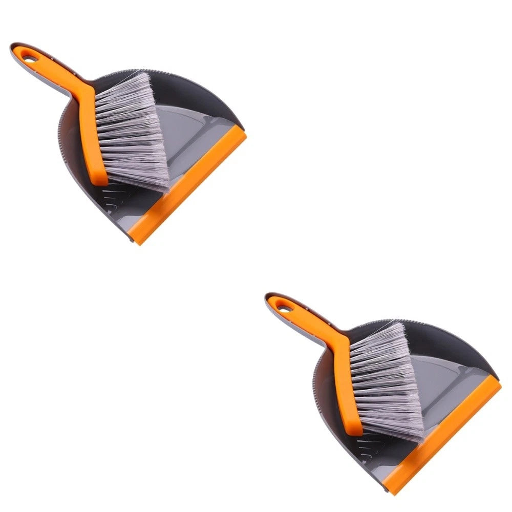 2 Count Mini Broom Set Desktop Cleaning Brush Small And Dustpan-