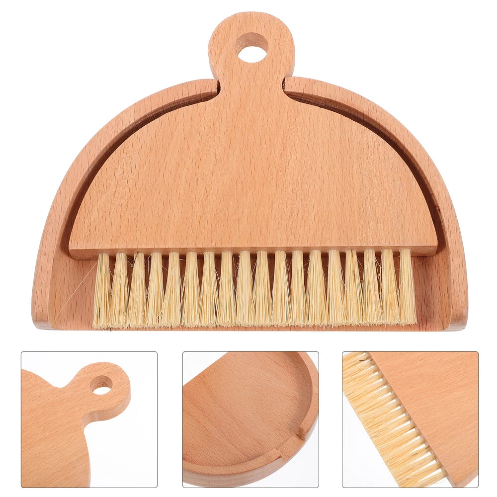 4 Sets Dustpan and Brush Set, Small Mini Scrubber, Dustpan,-